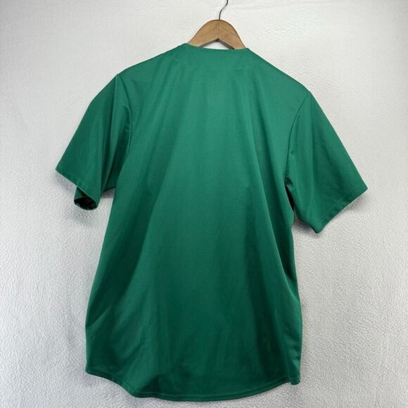 Detroit Tigers Jersey Men's Medium Green Embroidered Stitched St pattys Sewn - Picture 7 of 9